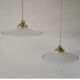 Pendant in serrated opaline early 20th century