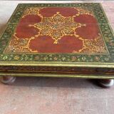 Inde rajasthan, ancienne table basse à thé. bois de teck 19ème siècle