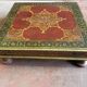 Inde rajasthan, ancienne table basse à thé. bois de teck 19ème siècle