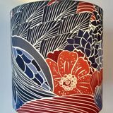 Ceramic vase lamp veb haldensleben – gdr | unique recycled piece