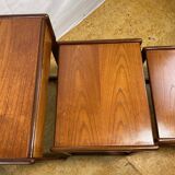 Tables gigognes rétro vintage en teck du milieu du siècle par G Plan – Élégantes années 1960