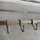 Vintage coat rack, chromed metal, art deco cloakroom