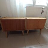 Pair of vintage Scandinavian bedside tables