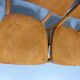Set of 8 wooden dining chairs 1950’s