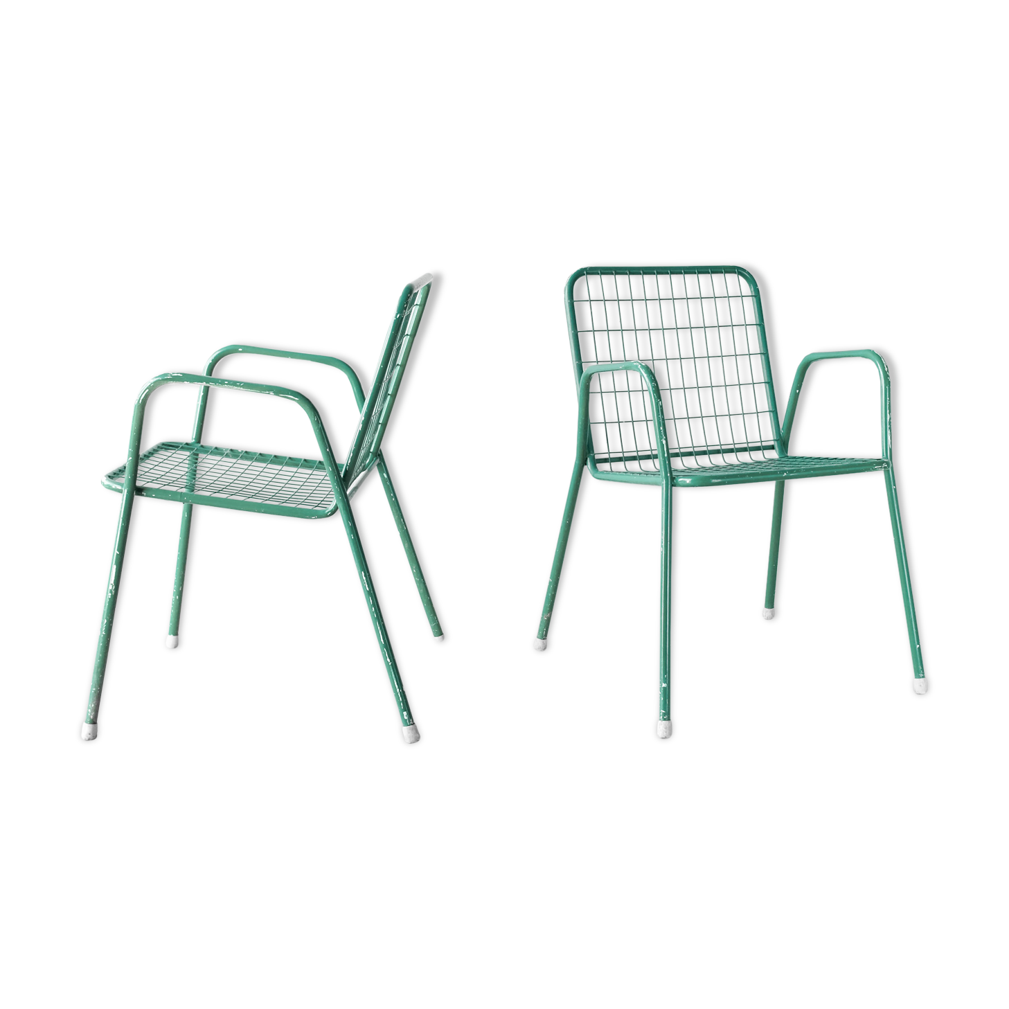 Pair of chairs EMU model Rio green
