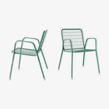 Pair of chairs EMU model Rio green