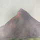 Watercolor mountain landscape