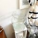 Vase en verre transparent