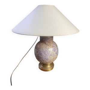 Lampe en céramique et - laiton