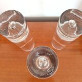 Set of 3 T. WIRKKALA vases for K. Littala, blown crystal, vintage