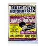 Large JAMES BROWN Concert Poster at OAKLAND AUDITORIUM 1967