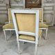 Série de 6 chaises de style Louis XVI laquée blanc circa 1900