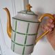 Art Deco coffee pot or teapot in Limoges porcelain, 1920