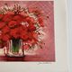 Lithographie originale signée Michel Henry - Bouquet de Coquelicots