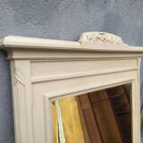 Old grey patinated mirror