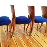 H-214 Chairs attributed by Jindřich Halabala for Up Zavody, 1950s, Set of 4