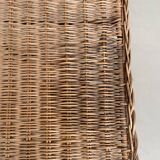 Woven wicker and metal coffee table 1960