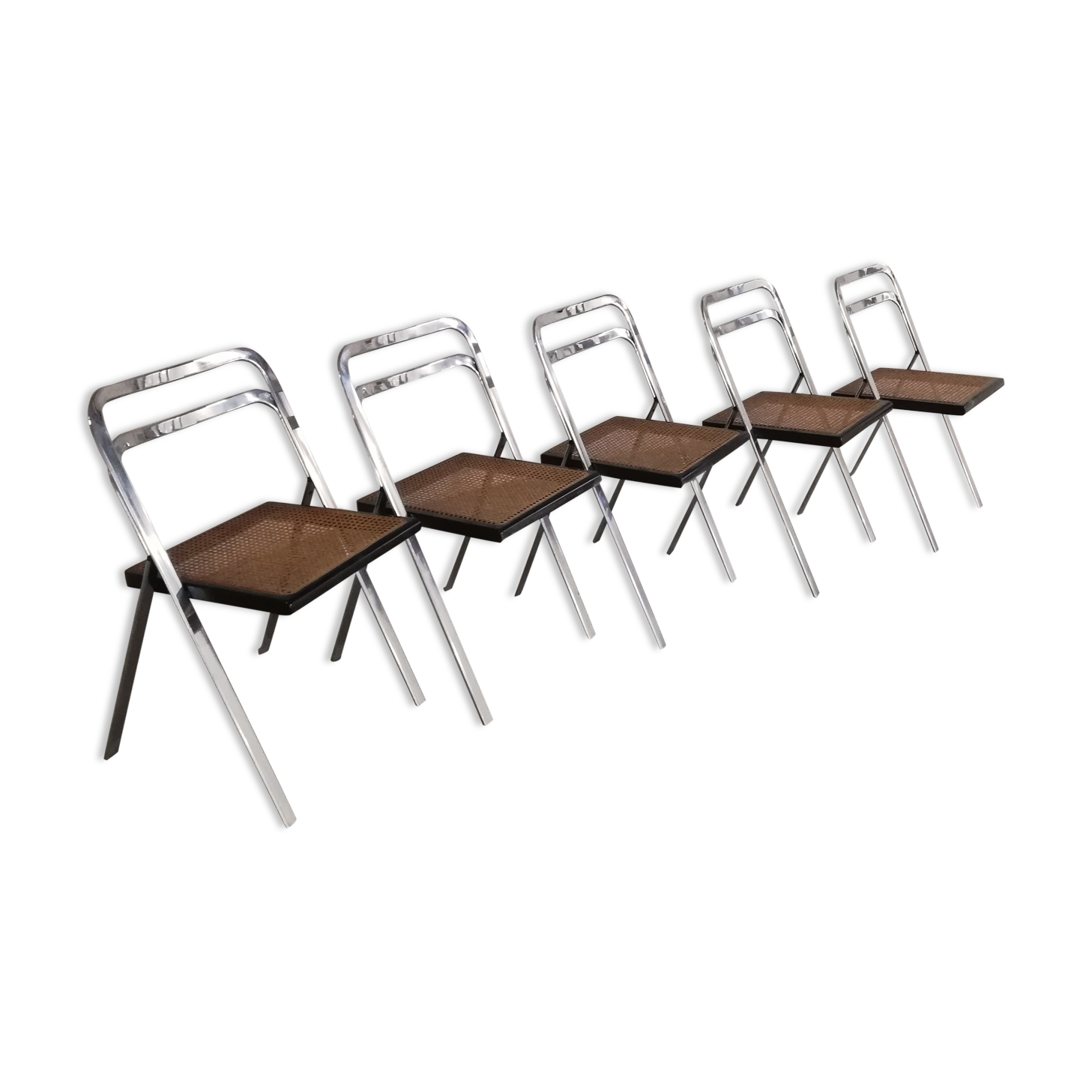 Chairs Giorgio Catellan edition Cidue Italy 1970