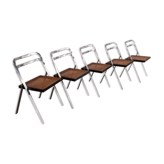 Chairs Giorgio Catellan edition Cidue Italy 1970
