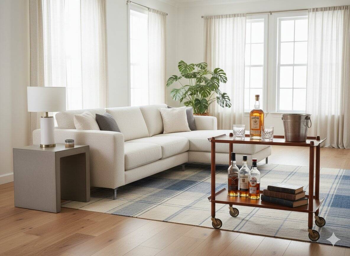 Teak Bar Cart by Poul Hundevad, 1960s