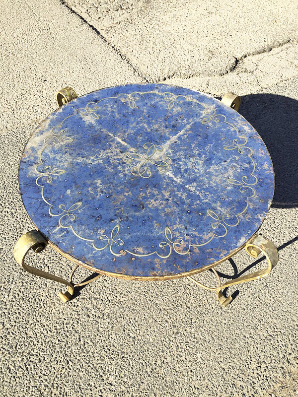 Table basse miroir René Drouet