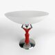 Vide-poche design chrome et verre Bugatti