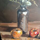 Margueray painting "Flowers and Apples"