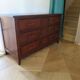 Commode longue–3 tiroirs -style colonial–Teinte acajou