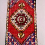Small Vintage Turkish Rug 97x54 cm, Short Runner, Tribal, Shabby Chic