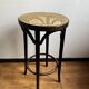 Tabouret haut cannage