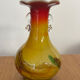 Small artisanal vase, blown glass, multicoloured.
