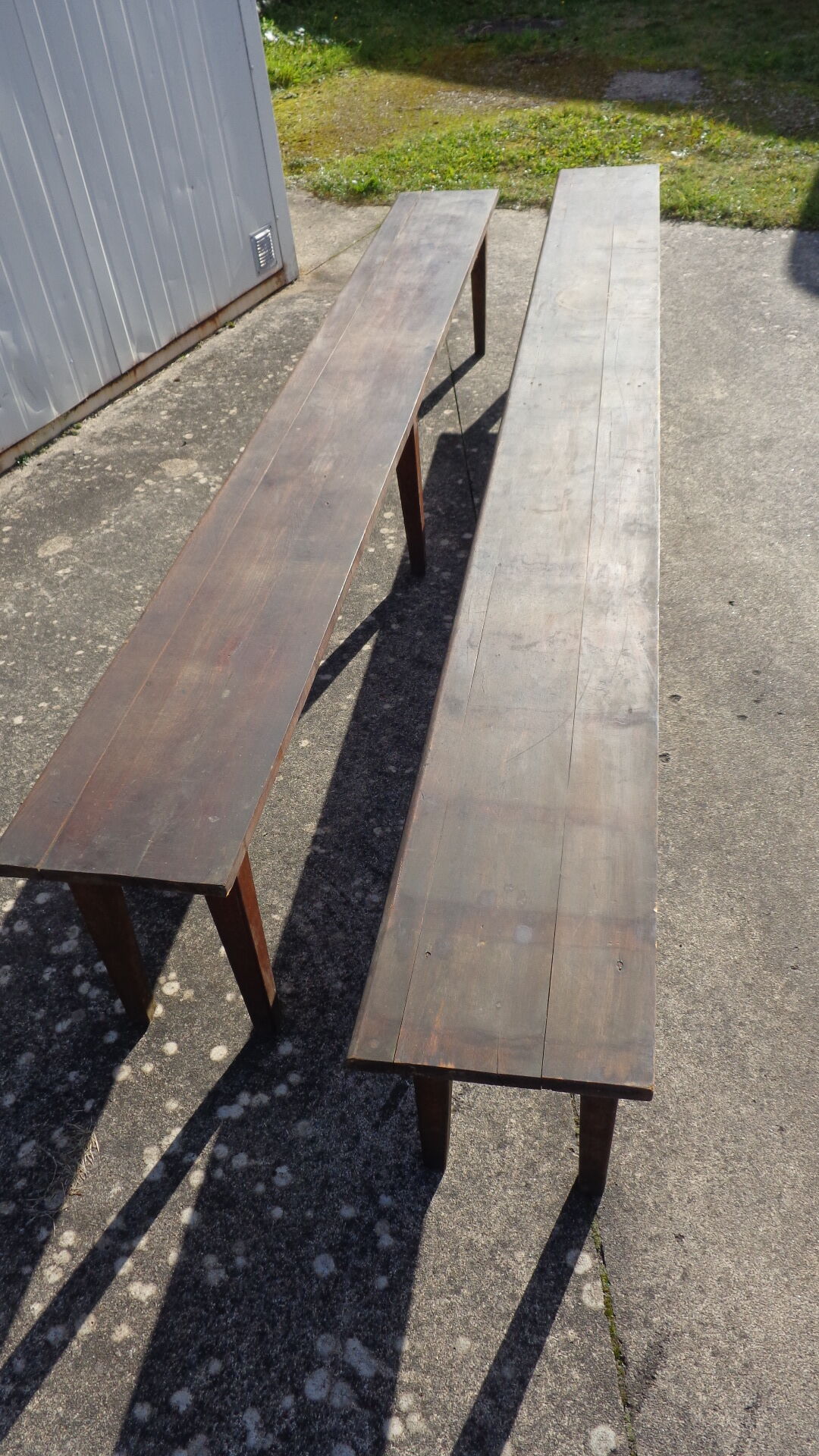 Set de 2 bancs de ferme