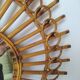 Vintage bamboo mirror 64cm