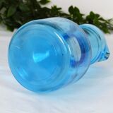 Broc à eau pichet en verre bleu