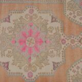 Tapis turc vintage orange et beige sku 2555