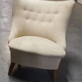 Armchair wing chair egg Barrel 50s modernist