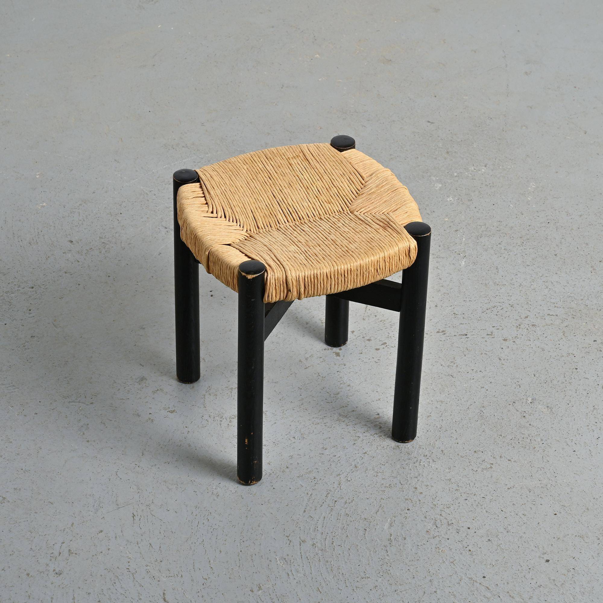 Tabouret Méribel par Charlotte Perriand, circa 1950