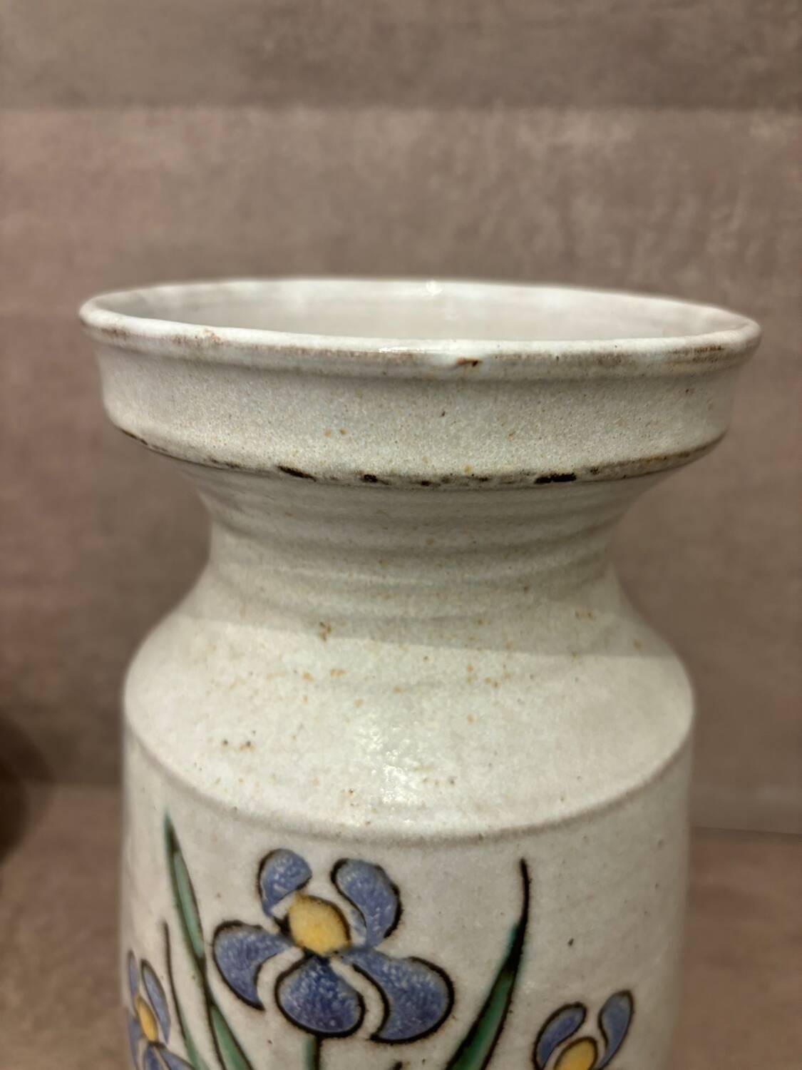 Glazed stoneware vase