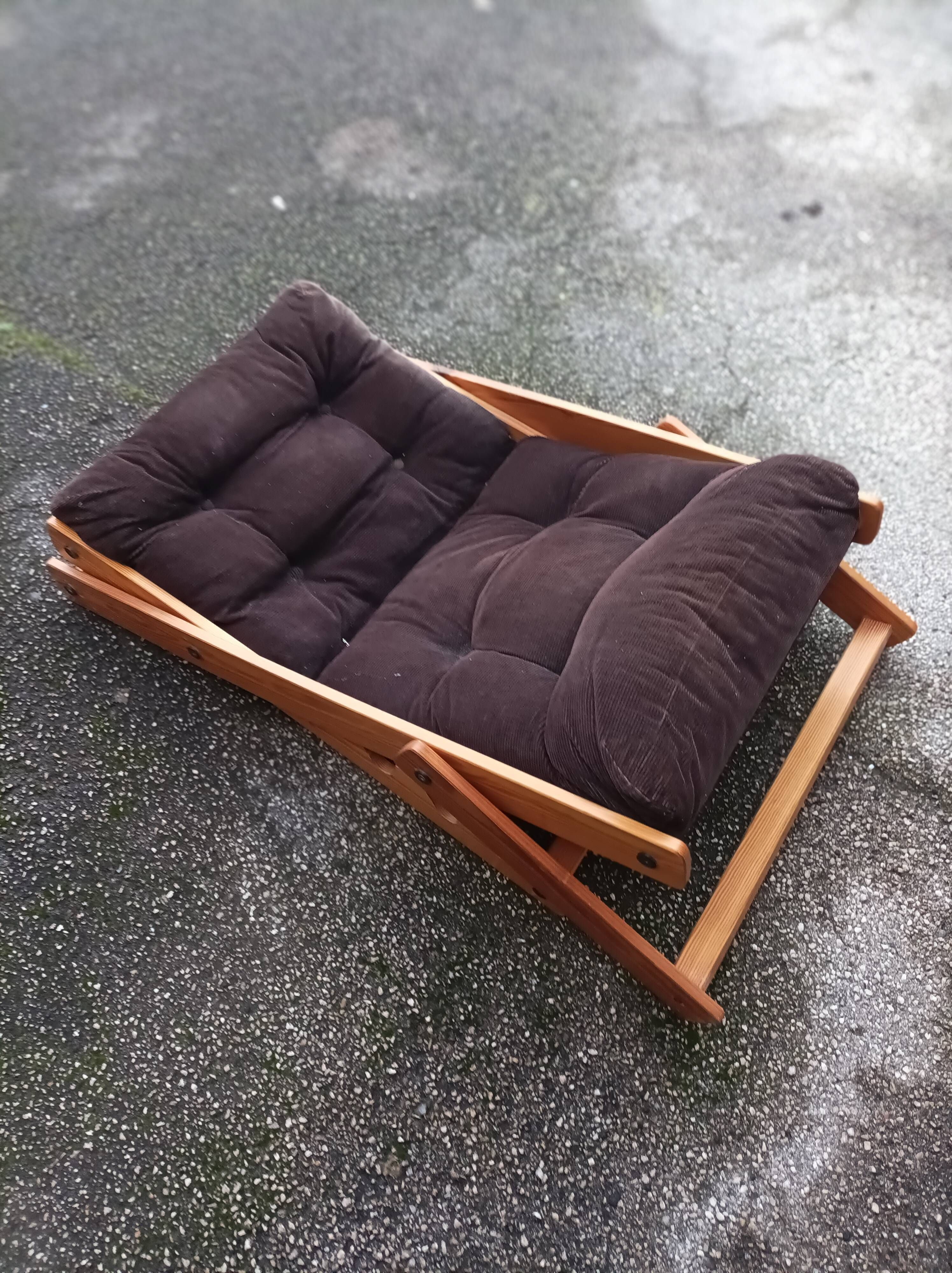 Kon-tiki armchair Ikea wood velvet Gillis Lundgren vintage