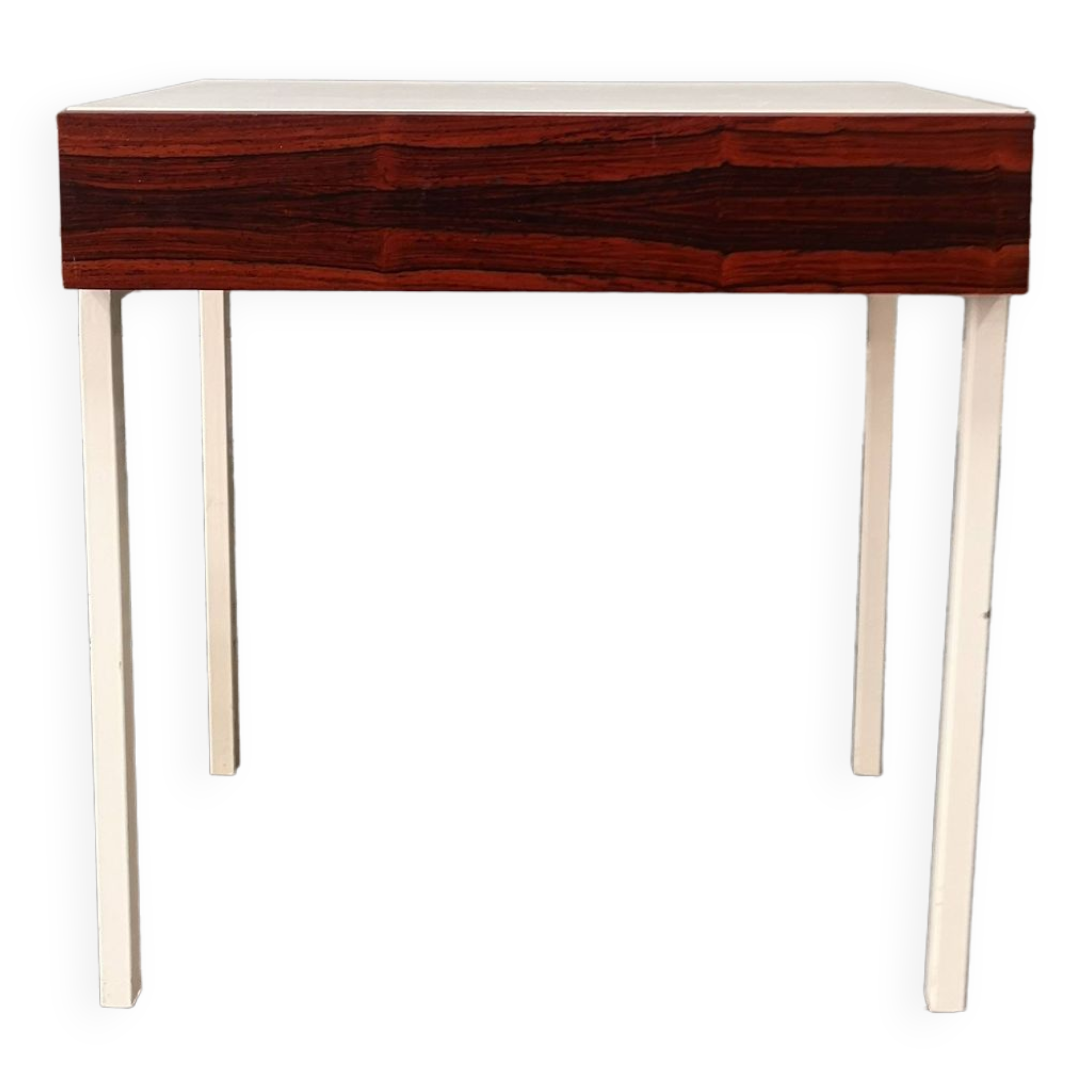 Scandinavian side table or bedside table for Interlubke in rosewood and melamine, design Germany 1970