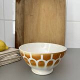 Faience faceted bowl
