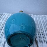 English ceramic lamp base Burmantofts Pottery England, 1880