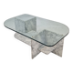 Italian Marble and Glass Coffee Table, 1980's