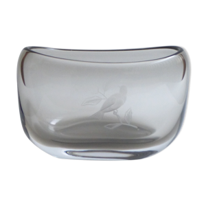 Vase en verre fumé tchèque