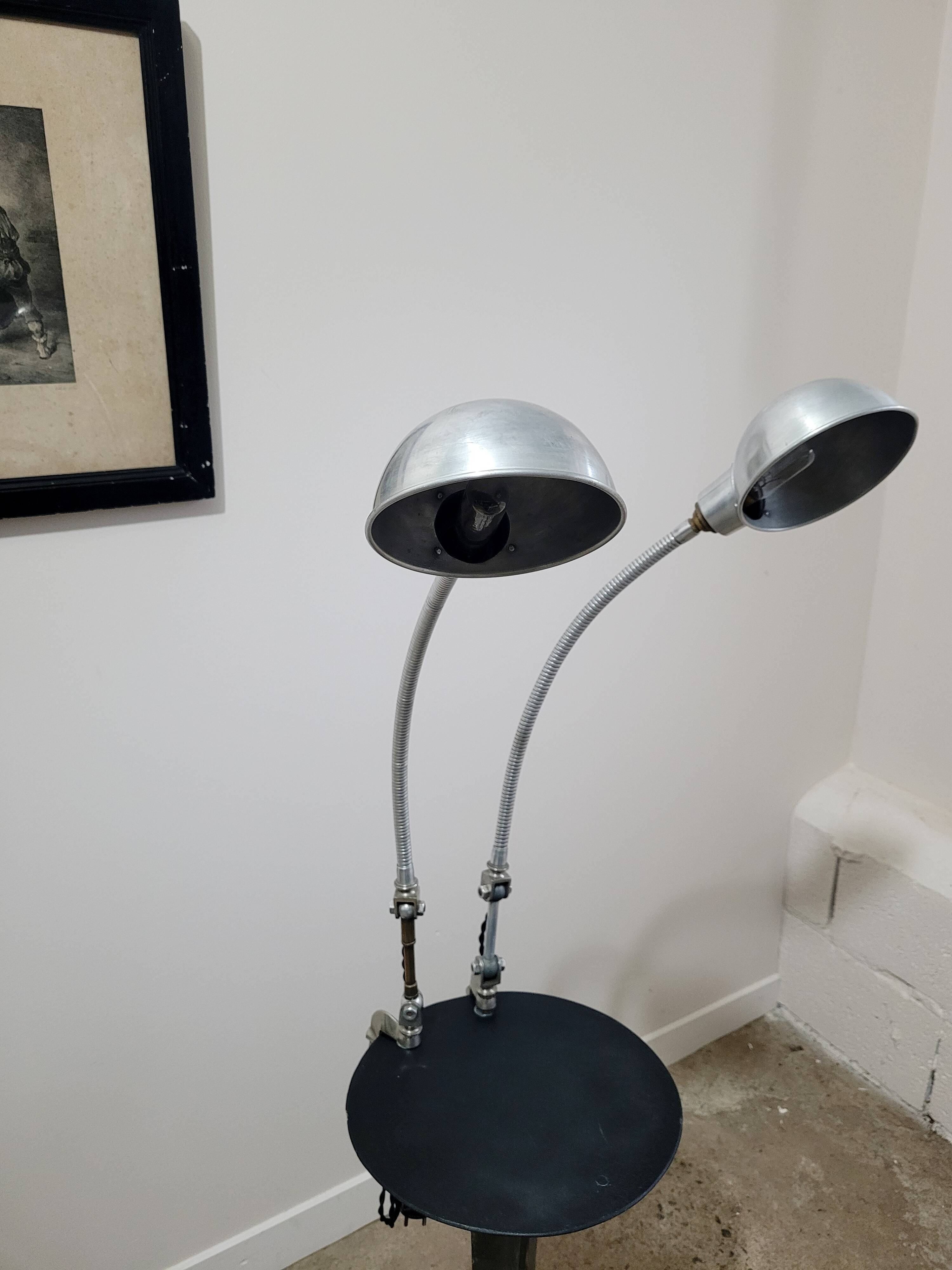 Pair of workshop lamps from the 1930s.
