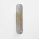 Pair of Modern Murano Glass Transparent and Brass Sconces, Italy