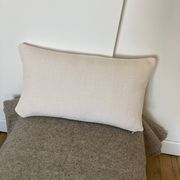Outdoor ecru pink fabric cushion