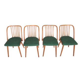 Green Dining Chairs by Antonín Šuman for Ton, 1960