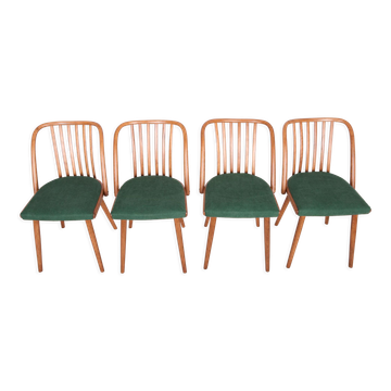 Green Dining Chairs by Antonín Šuman for Ton, 1960