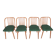 Green Dining Chairs by Antonín Šuman for Ton, 1960